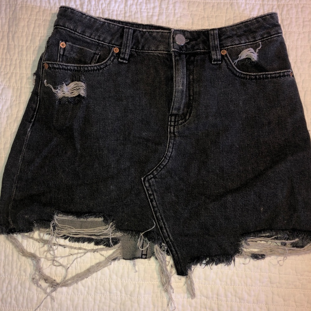 Urban Outfitters  grey denim mini skirt